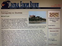 Článok z Central Europe Review